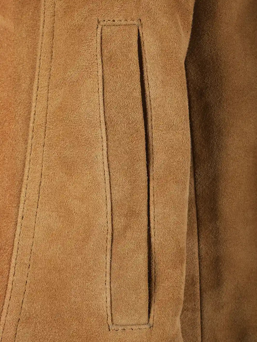 Light Tan Brown Suede Trucker Jackets Women