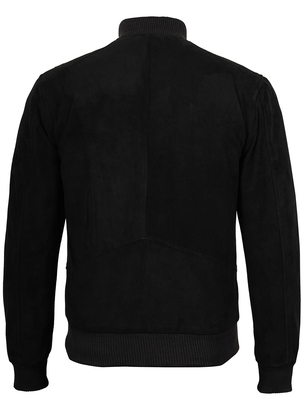 Mens Black Suede Jacket Bomber