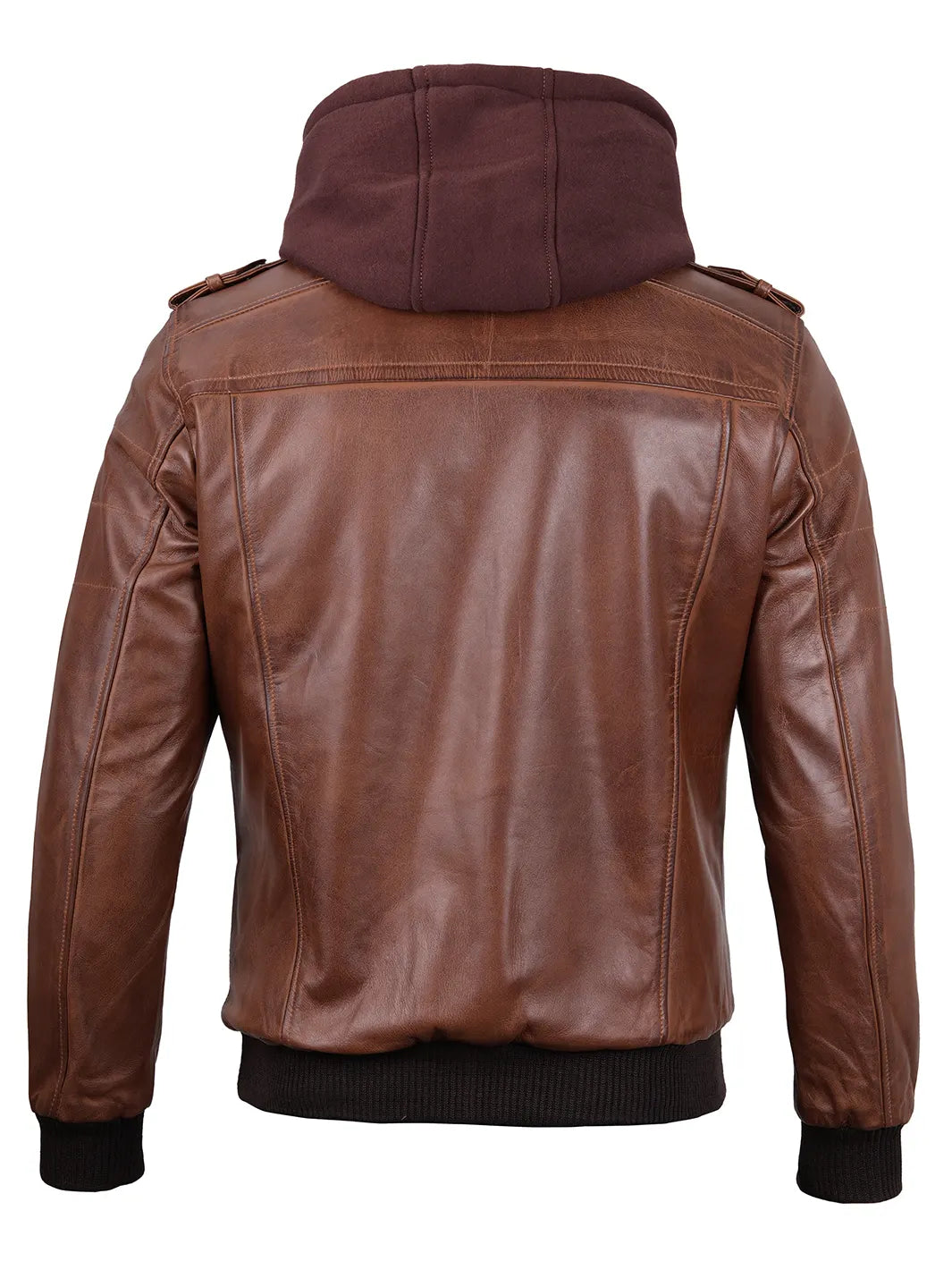brown mens hooded jacket