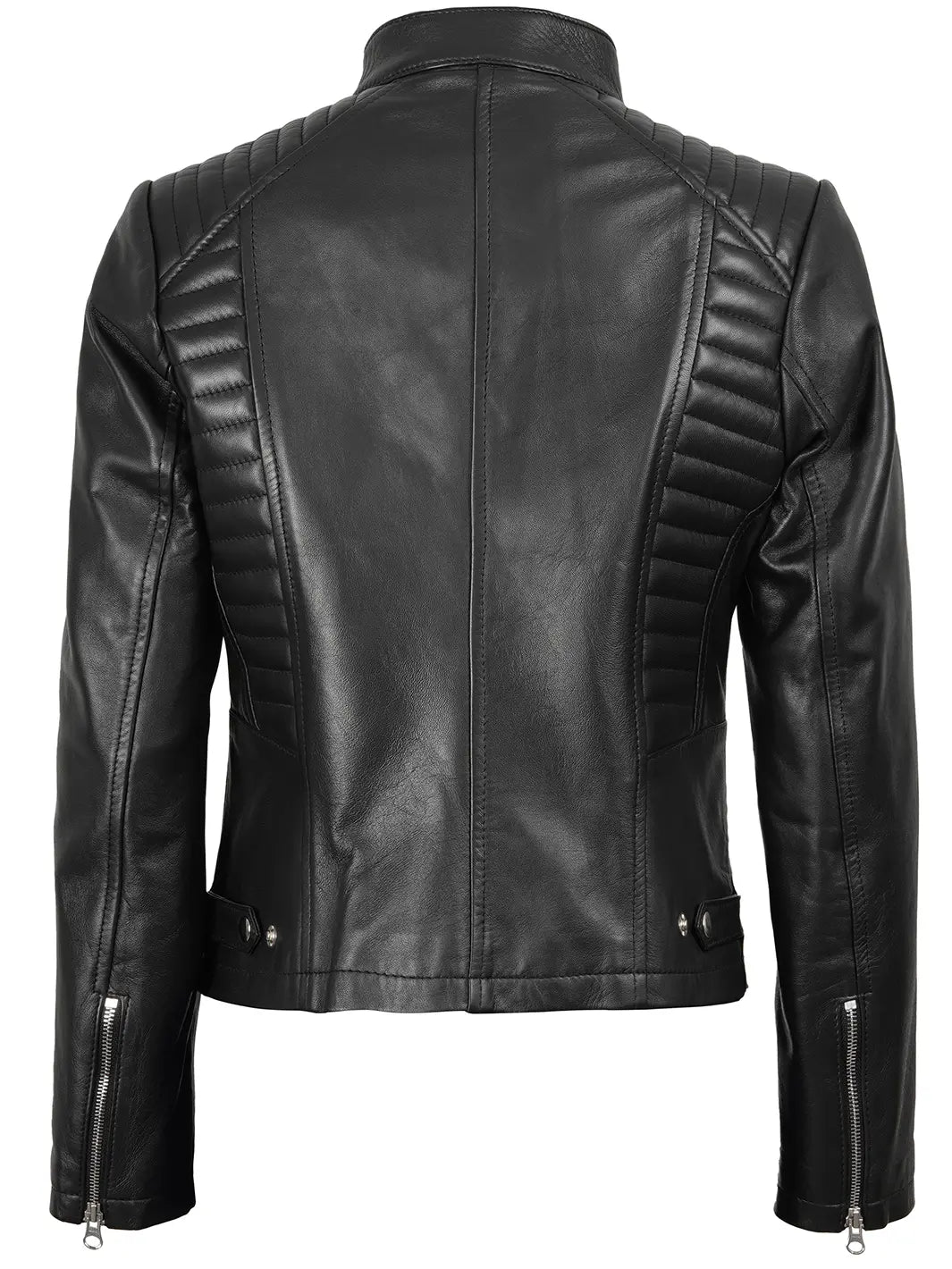 womens real leather jacket biker 
