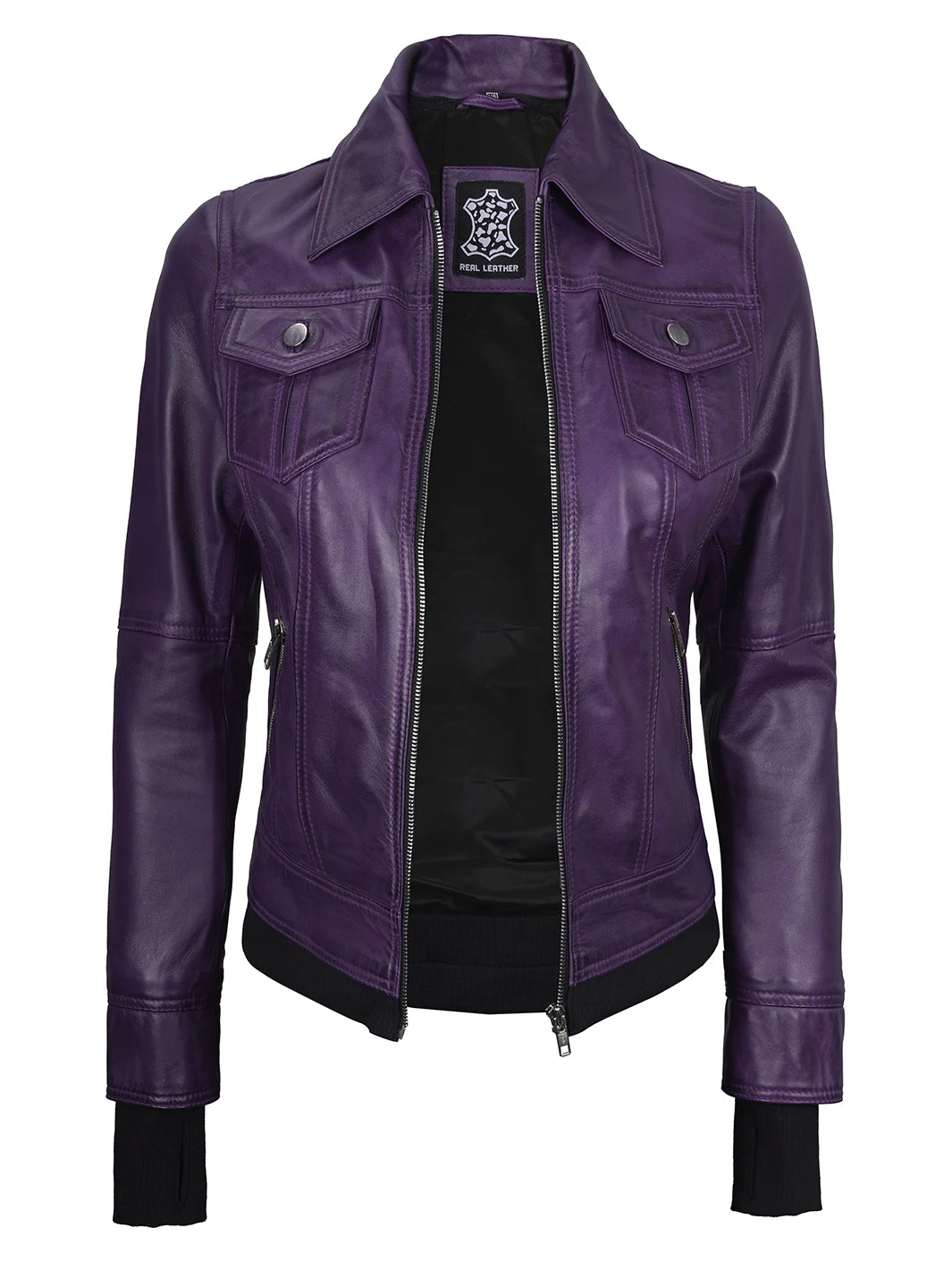 hooded jacket womens purple 