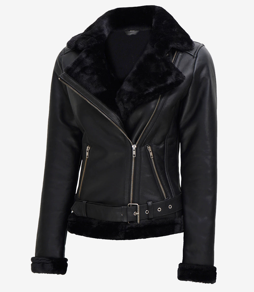 womens shearling jacket